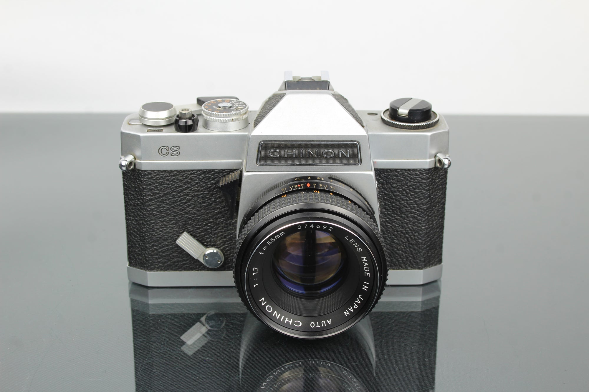 Chinon CS + 55mm 1.7 objektiv Chinon