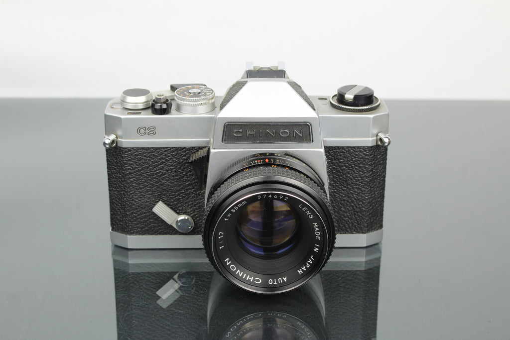 Chinon CS + 55mm 1.7 objektiv Chinon