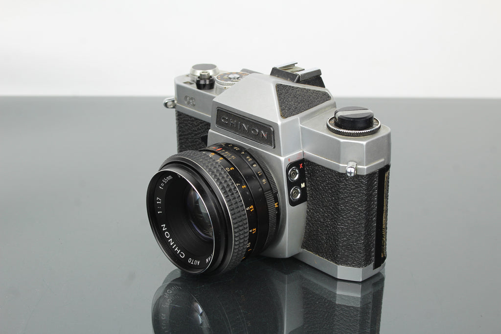 Chinon CS + 55mm 1.7 objektiv Chinon