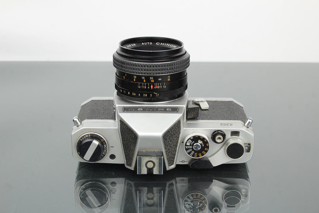 Chinon CS + 55mm 1.7 objektiv Chinon
