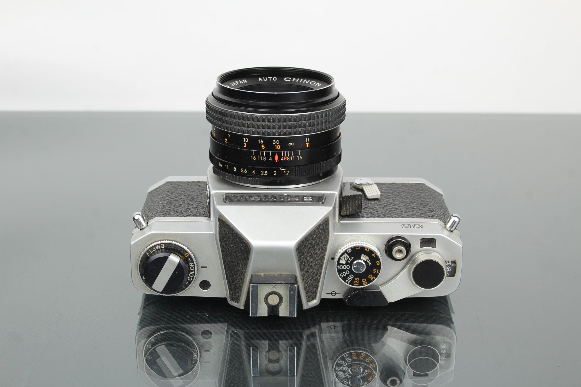 Chinon CS + 55mm 1.7 objektiv Chinon