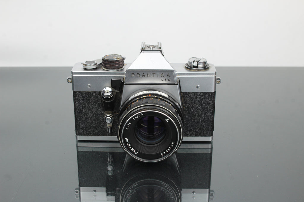 <tc>Praktica</tc> LTL + Pentacon 1.8/50 Objektiv