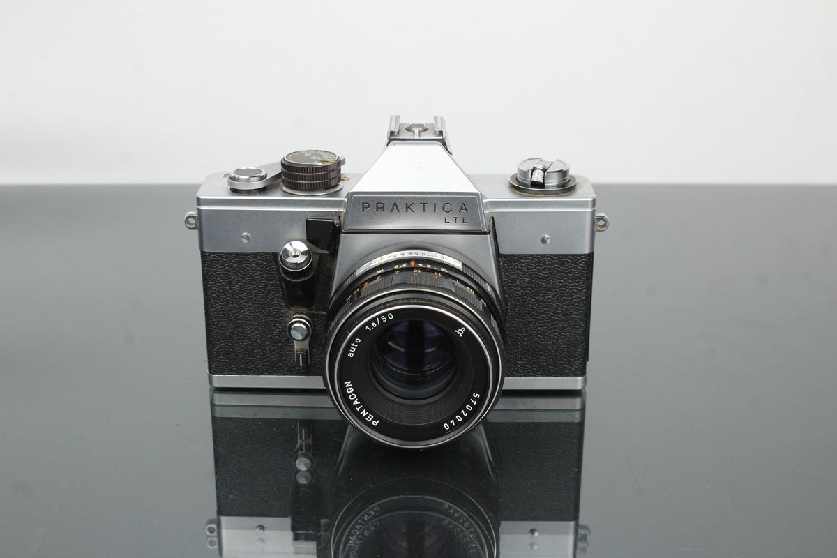 <tc>Praktica</tc> LTL + Pentacon 1.8/50 Objektiv