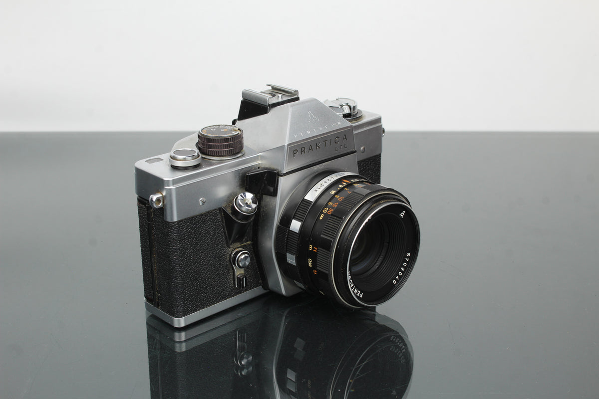 <tc>Praktica</tc> LTL + Pentacon 1.8/50 Objektiv