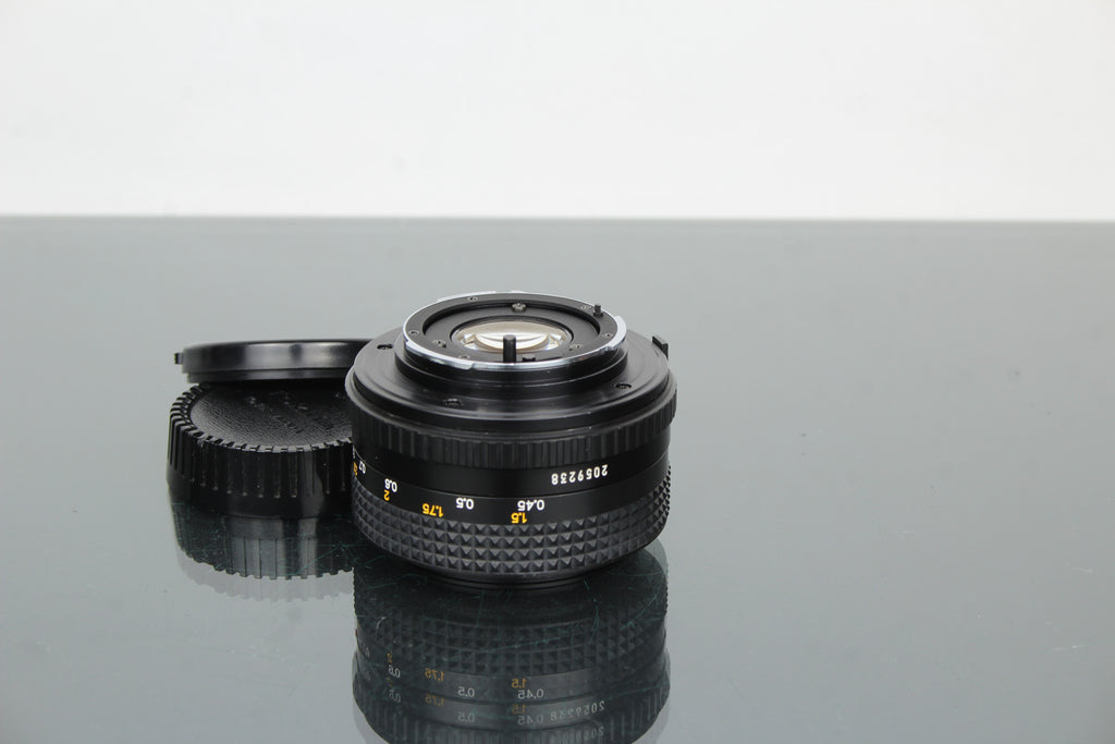 Minolta MD 50mm 1:2 49mm objektiv (MD montáž)