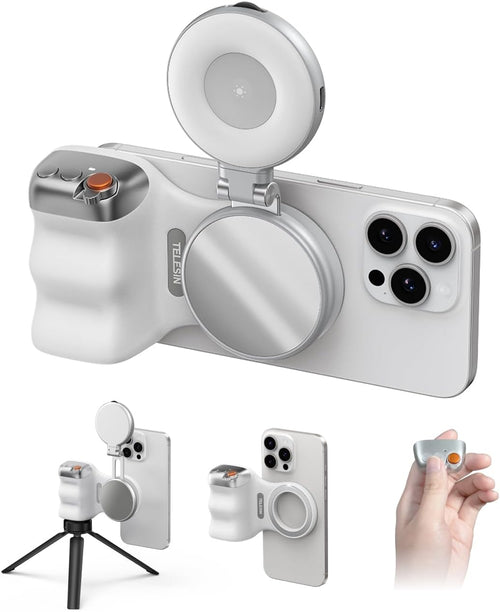 TELESIN Fun Shot MagSafe Phone grip + Fill light - Dutch|Thrift